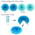 thumbnail image 4 of Naiovety 21 unids/set abanicos de papel decoración fiesta cumpleaños vacaciones Banner DIY arte ornamento empavesado interior Kits de decoración para fiestas Rosado, 4 of 6