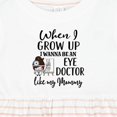 thumbnail image 4 of Inktastic Future Eye Doctor Like Mommy Optometrist Girls Baby Dress, 4 of 5