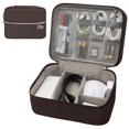 thumbnail image 1 of Organizador electrónico Miavers Travel Cord impermeable marrón, 1 of 6