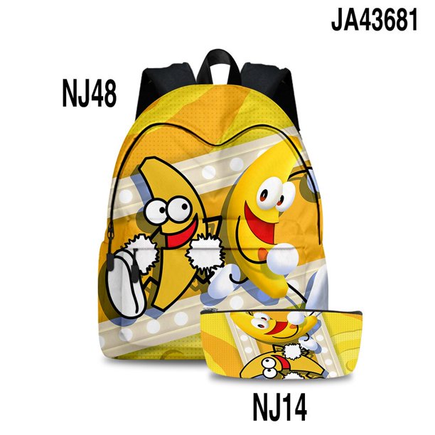 Shovelware-mochila Brain Roblox para estudiantes, juego de dos piezas, bolsa para lápices, bolsa con cremallera para estudiantes de escuela primaria y secundaria, regalo para niños