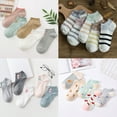 thumbnail image 4 of Uooqdmx Ankle Socks for Women, Cotton Socks for Women, Low Cut Socks Women, Spring Summer Breathable Socks Women, Cotton Socks for Women (5pc), H One Size, 4 of 5