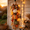 A1 Pumpkin(no lights), variant on Rustic White Pumpkin Hanging Swag,5-Pumpkin Fall Wall & Door Decor, Distressed Wooden Pumpkins with Plaid Bow and Optional Warm LED Lights for Farmhouse Fall Door Decor (Classic)