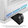 thumbnail image 3 of Nestingho Door Stopper De Aleación De Zinc Negro Con Resorte Ajuste Seguro Para Proteger Paredes Y Evitar Golpes, 3 of 8