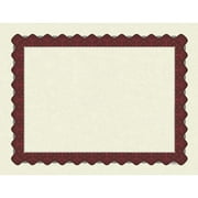 Great Papers Certificates 8.5" x 11" Beige and Mattec Red 25/Pack (934125)