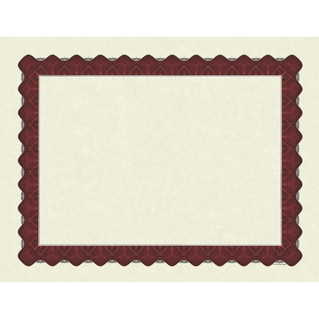 Great Papers Certificates 8.5" x 11" Beige and Mattec Red 25/Pack (934125)