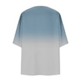 thumbnail image 2 of Tauxra Long Sleeve Printed Blouse for Women， Casual Loose Fit 3/4 Sleeve Top with Everyday Comfortable for Home and Daily Wear, 2 of 6