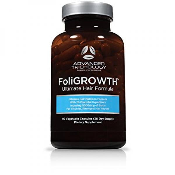 FoliGROWTH Hair Growth Vitamin Gluten Free, Vegan Formula with High