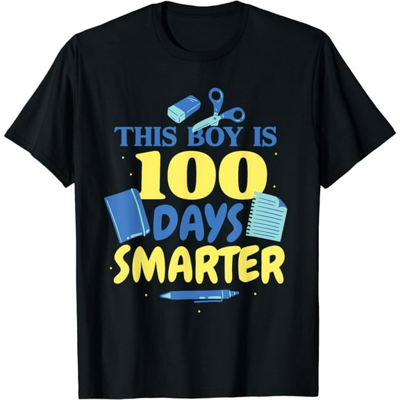 This Boy Is 100 Days Smarter 100 Days Of School Pupil Kids T-Shirt