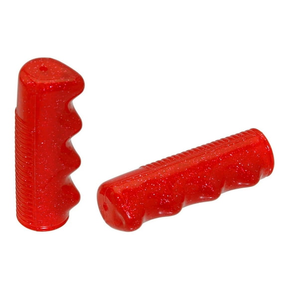 Alta Bicycle Mini Lowrider Sparkle Flake Bicycle Grips, Multiple Colors. (Red)