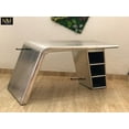 thumbnail image 6 of NauticalMart Aviator Wing Desk Aluminium Table Home Office Aviator Furniture Decor (with Shelves, 68 Inches), 6 of 6