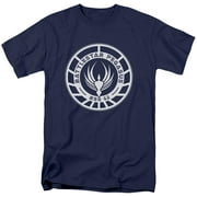 Battlestar Galactica Mens Pegasus Badge T-shirt Blue