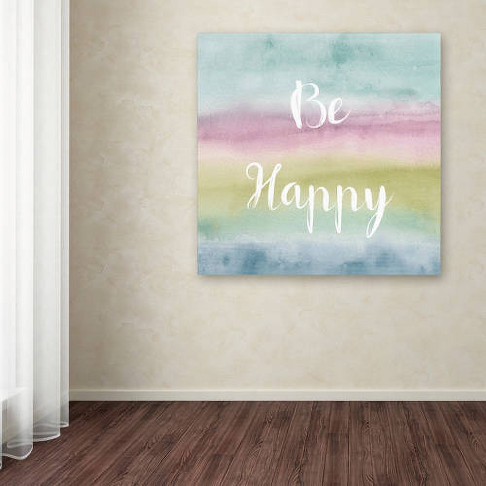 Trademark Fine Art "Rainbow Seeds XIV Cool Happy" Canvas Art by Lisa Audit