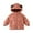 Pink, variant on Toddler Boys Girls Lightweight Hooded Puffer Jacket Winter Coat Baby Packable Down Coat Bear Ear Thicken Padded Jacket