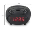 thumbnail image 5 of GPX Radio reloj con CD y alarma dual, carga superior, FM, negro (CC318B), 5 of 5