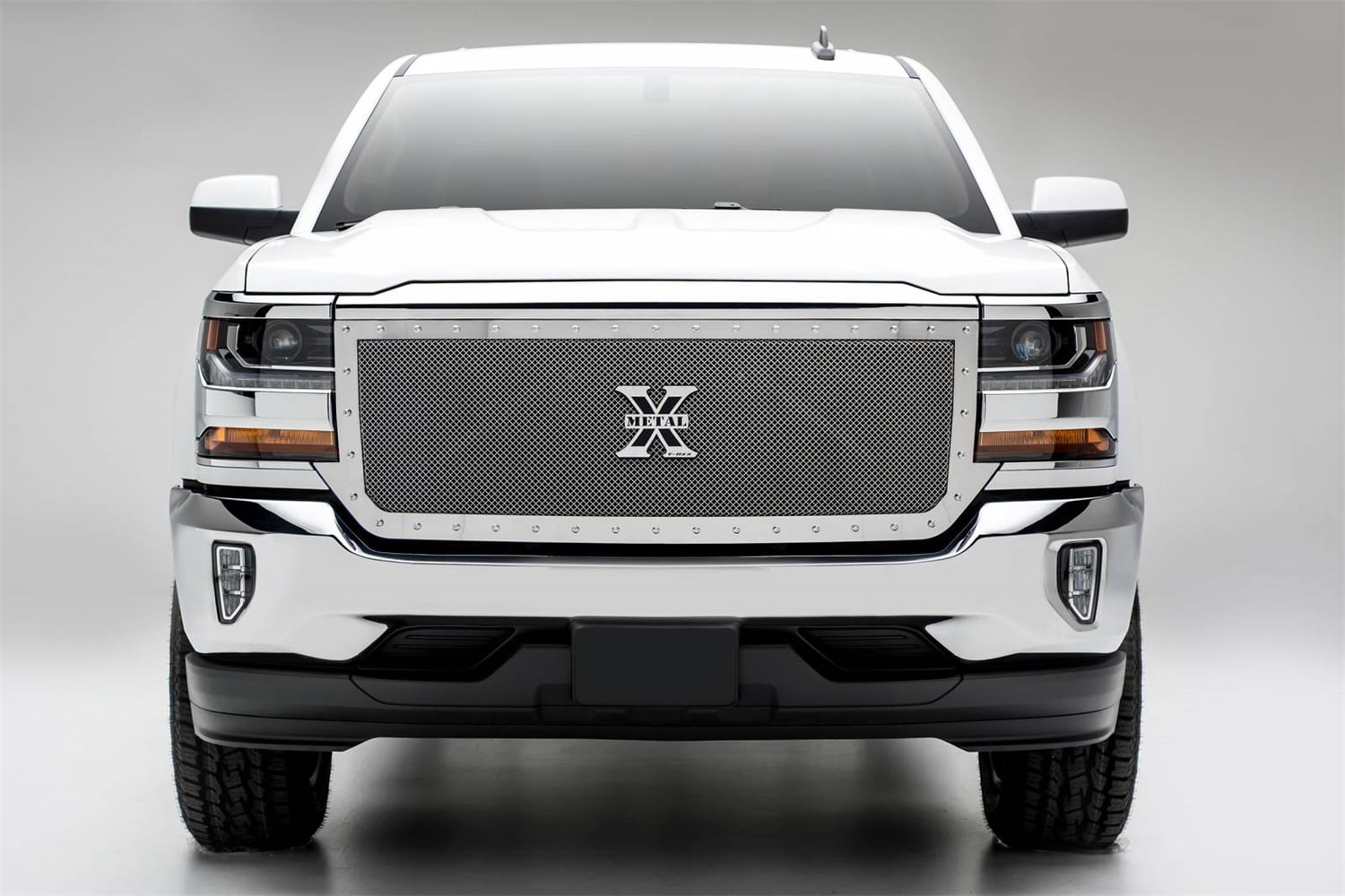 T-Rex Grilles 6711270 X-Metal Series Polished Grille (Chevrolet Silverado 1500)