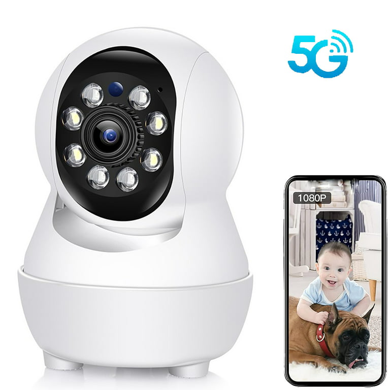 GALAYOU Indoor Security Camera 2K, Pet Camera, 360 Degree WiFi Home  Security Camera for Baby/Elder/Nanny with Night Vision, Siren, 24/7 SD Card
