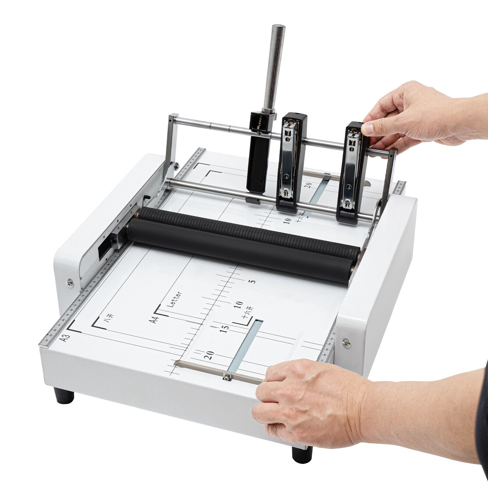 Denest A3 Booklet Folding Binding Machine Paper Stapling Making Book Stapler Office 60W