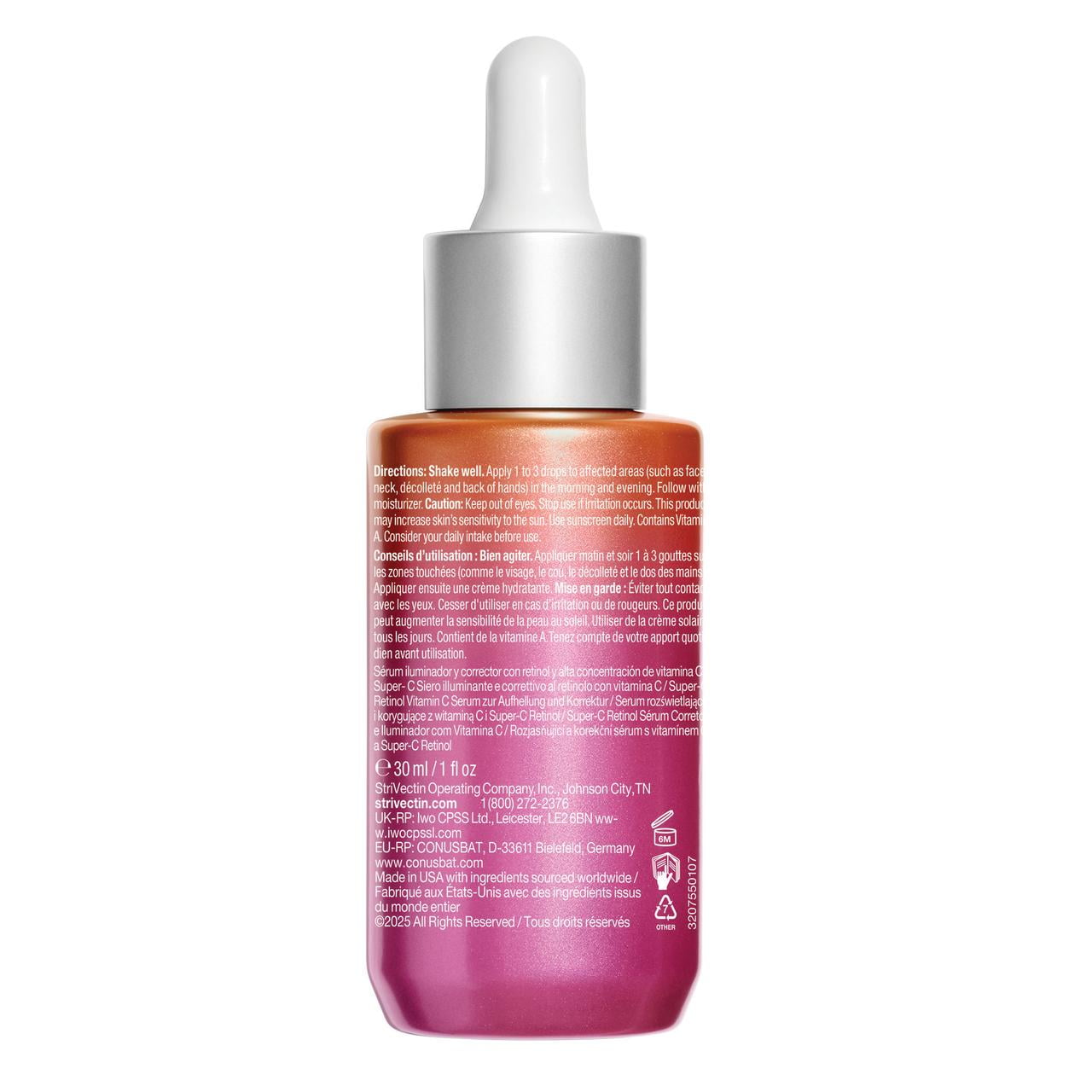 StriVectin Super-C Retinol Brighten & Correct Vitamin C Serum, 1 oz