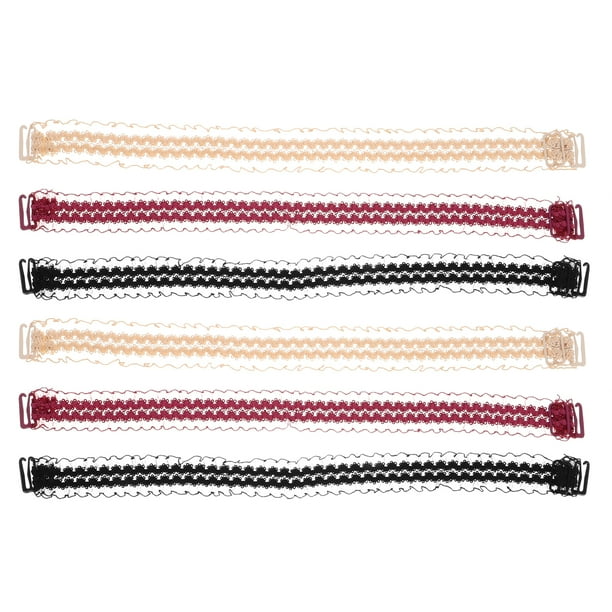 3 pares de extensiones de sujetador con tiras de encaje ajustables para el hombro, repuestos de tiras de encaje para el hombro