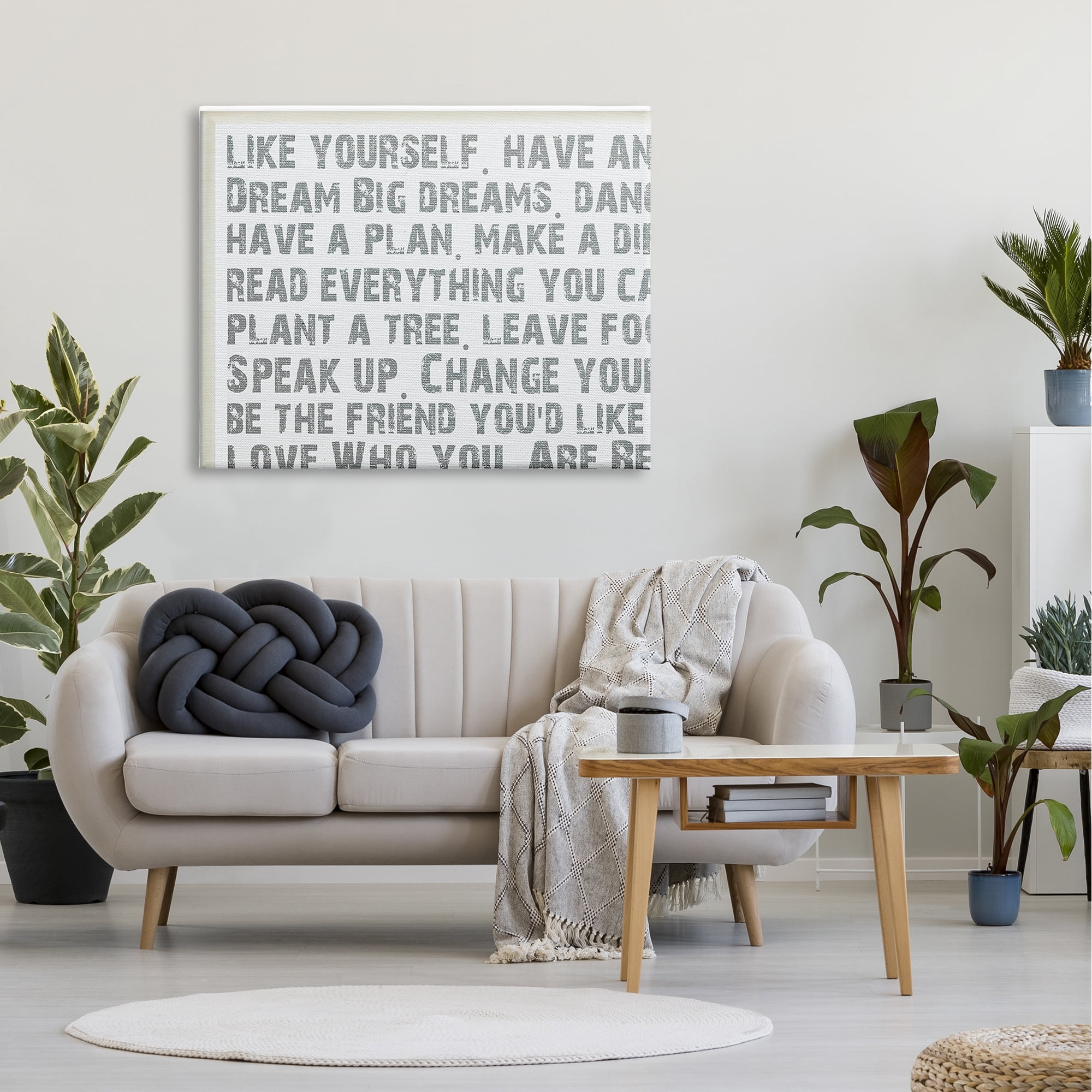 Stupell IndustriesStupell Industries Like Yourself Inspirational Typography Wall ArtCanvas Wall Art by Andrea James