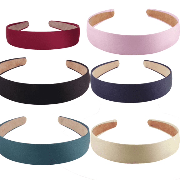 RAGUPEL 6Pcs Scrunchies,Premium Satin Fabric Silk Scrunchies,Classic Minimalist Style Satin Scrunchies,Multicolor