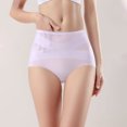 thumbnail image 2 of Gibobby Tangas de mujer ilusion Bragas transpirables de talla grande para mujer, ultrafinas, de cintura alta, de seda helada, sin costuras, sexys(Morado,G), 2 of 4