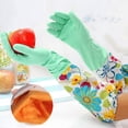 thumbnail image 4 of Yuarrent Guantes de Guantes impermeables de látex Herramienta de limpieza para fregar Platos para el hogar Suministros de de ropa Type2 Yuarrent HA002759-00, 4 of 6