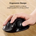 thumbnail image 2 of Ratón Trackball ELECOM EX-G de 2,4 GHz, USB inalámbrico, ergonómico, 2 of 9