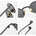 thumbnail image 6 of Small Oval Punk Sunglasses Men Retro Metal Steampunk Sun Glasses Women, 6 of 8