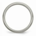 thumbnail image 2 of Titanium/Silver Two-Tone Titanium Brushed Center With Sterling Silver Inlay 6mm Ridged Edge Band (Size 11.5) Made In China tb82-11.5, 2 of 4