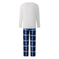 thumbnail image 2 of Argulvti Matching Christmas Pajamas for Family Long Sleeve Tree Graphic Tops + Plaid Pants Set Loungewear, 2 of 9