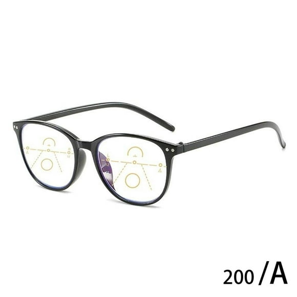 Anti Blue Transition Reading Glasses Multifocal Progressive Lens V7Z2