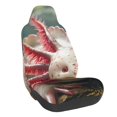 thumbnail image 1 of Wukai Colorful Axolotl Underwater Full Set Car Seat Covers with Soft Padding Universal Auto Front Seats Protector and Cushion Mat, 1 of 5