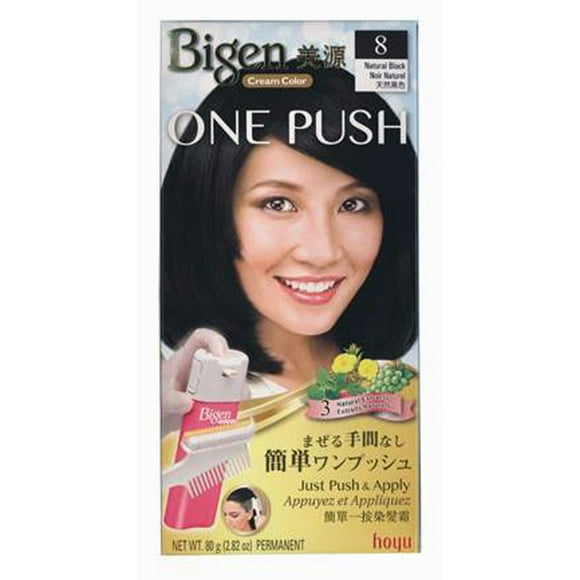 La Crème Colorante Bigen One Push No.8 - Noir Naturel