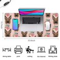 thumbnail image 5 of Long Mouse Pads for Desk,German Shepherd with Roses Desk Mats on Top Of Desks, Desk Mouse Pad Extra Large with 3mm Non-Slip Base and Stitched Edge for Gaming,Office,Work,Home 35.4"x15.7", 5 of 6