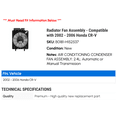 thumbnail image 2 of Radiator Fan Assembly - Compatible with 2002 - 2006 Honda CR-V 2003 2004 2005, 2 of 2
