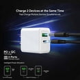 thumbnail image 2 of For Samsung Galaxy S23 FE 5G SM-S711 White 20W Fast Home Wall Travel Charger PD USB C & USB A - Wall Home Charger Only, 2 of 7