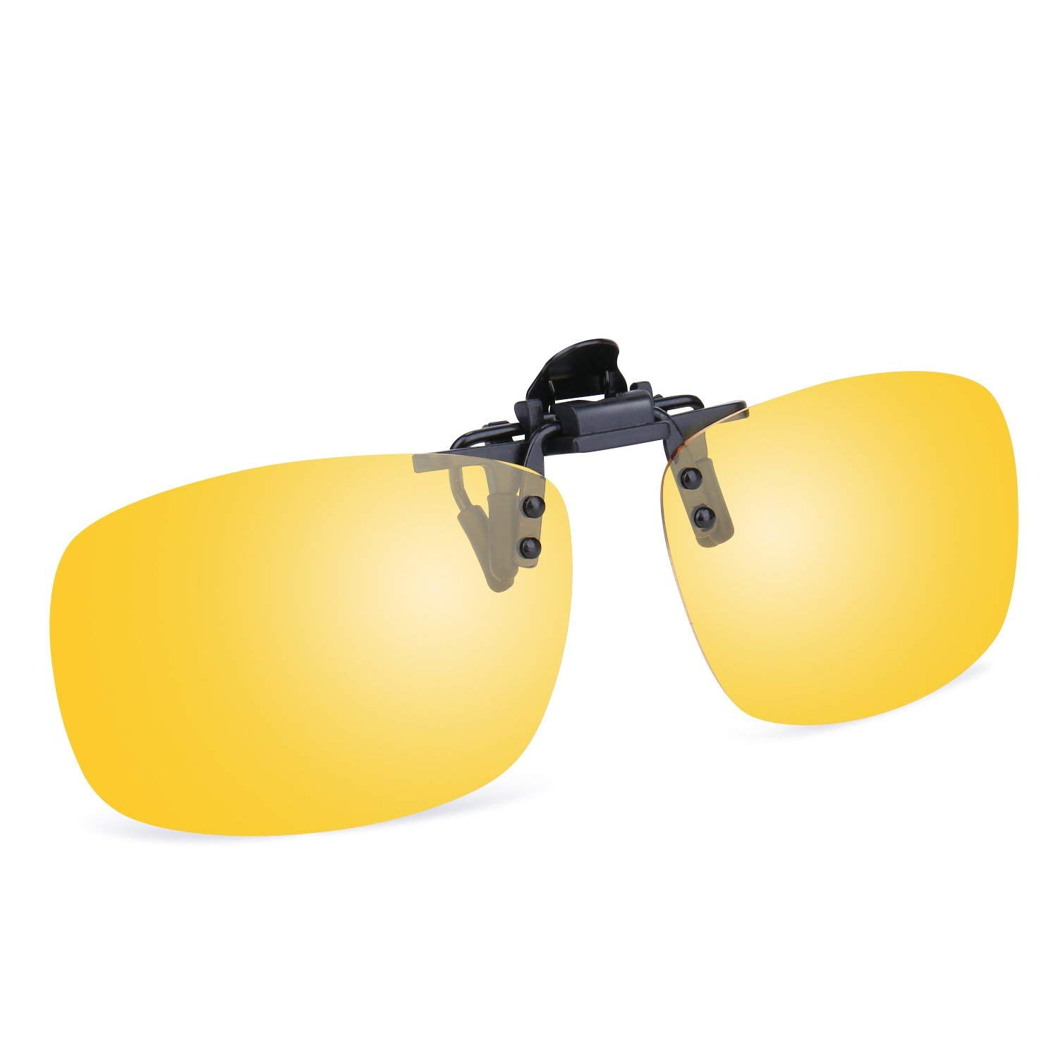 Besgoods Cool Silver Mirror Polarized Clip-on Flip up Sunglasses Plastic