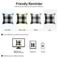 thumbnail image 7 of PiccoCasa 18'’Cotton Linen Throw Pillow Cover Plaid Decorative Cushion Cover, 4# 18"x18", 7 of 7