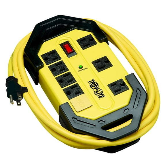 Supresor de Sobretensiones Tripp Lite TLM812SA con 8 Tomacorrientes Protect It! 1500 joules Amarillo 3.66 m