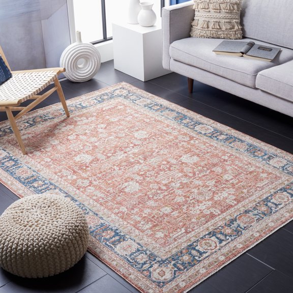 Safavieh Limitee Codie Oriental Area Rug, Rust/Blue, 5'1" x 7'6"