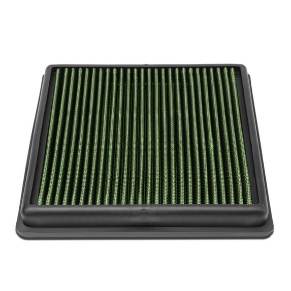 DNA Motoring AFPN-175-GN For 2006 to 2015 Mitsubishi L200 / Triton / Challenger Recleanable Engine Drop -in Panel Dry Air Filter Green