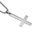thumbnail image 1 of Collier Chaîne Pendentif Croix Inversée en Acier Inoxydable Mode pour Hommes Bijou Cadeau, 1 of 2
