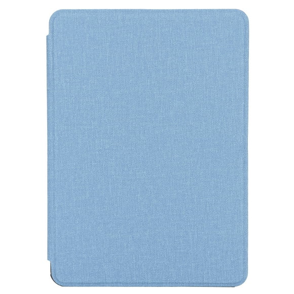 EBook Faux Leather Cover Lightweight Cloth Pattern Protective Case for Kindle 658 2019(Light Blue )