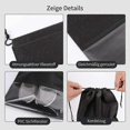 thumbnail image 3 of 10pcs Travel Shoe Bag with Clear Window Waterproof Dustproof Storage Bag for Shoes Clothes During Travel and Sports (Black), 3 of 5