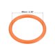 thumbnail image 2 of Uxcell 6cm Anillos de lanzamiento de carnaval de plástico, juego de favor de fiesta, paquete de 12, naranja, 2 of 7