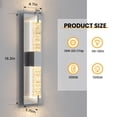 thumbnail image 6 of Crystal LED Modern Indoor Wall Lamp Bathroom Crystal Light Fixture Bedroom Living Room 3000K, 6 of 6