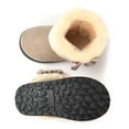 thumbnail image 6 of Quealent Winter Boots Boys Girls Soft Warm Shoes Toddler Black Snow Boots (Toddler/Little Kid) Beige for Size 8, 6 of 6