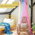 thumbnail image 6 of Mosquito Net for Bed, Large Rainbow Bed Canopy for Girls, Hanging Bed Net, Ideal for Bedroom Decorative, Easy Installation Princess Canopy, 6 of 8