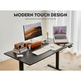 thumbnail image 4 of Electric Standing Desk, Adjustable Height Stand Up Desk, 55 x 24 Inches Splice Board Sit to Stand Computer Desk Home Office Furniture Work Study Desk (Black), 4 of 7